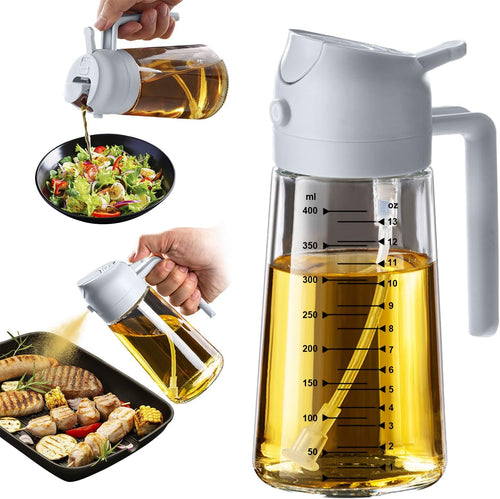 Ash grey Zorli oil sprayer front-facing view