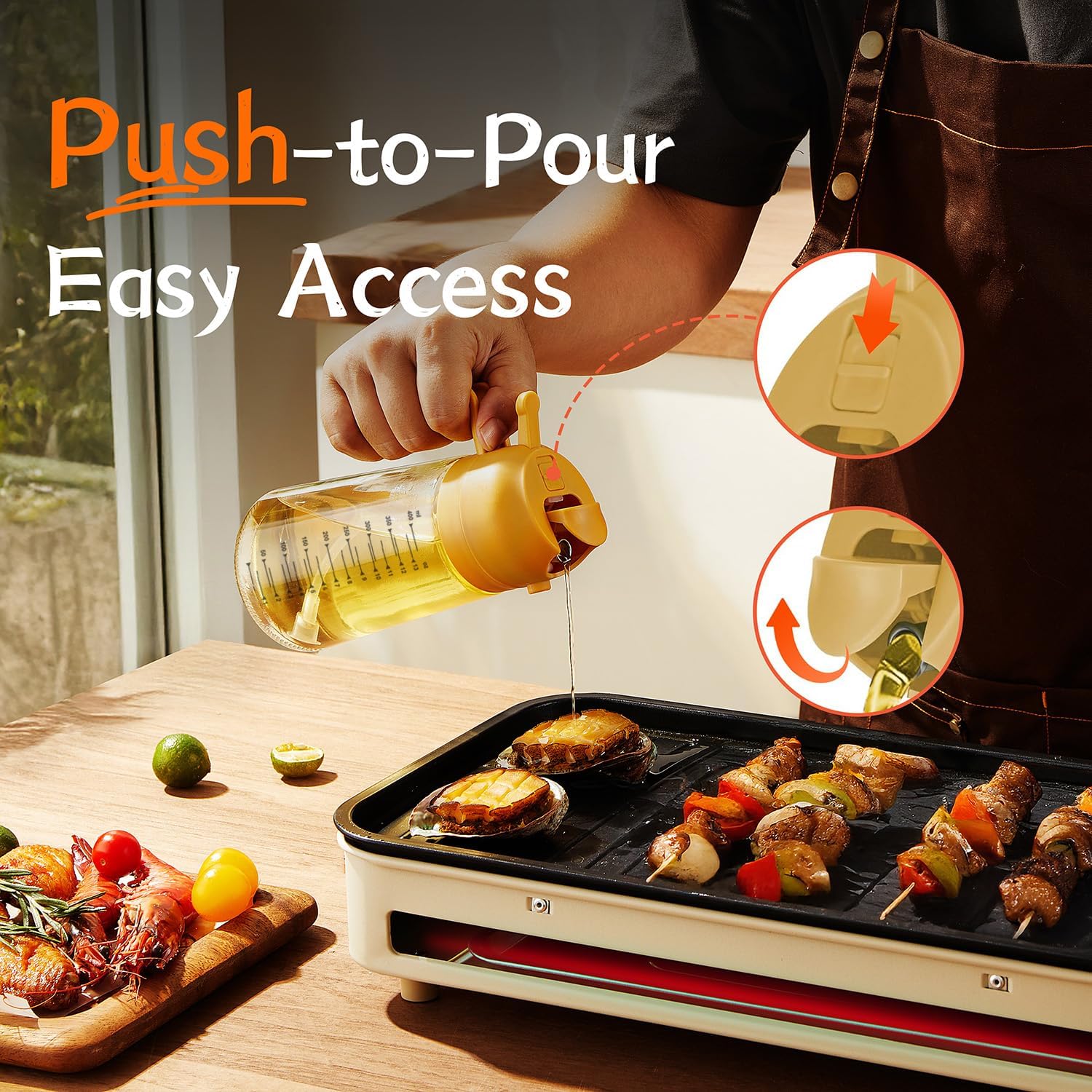 Bright yellow lid on BPA-free Zorli bottle