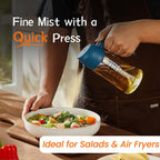 Cooking steak with oil from Zorli navy bottle