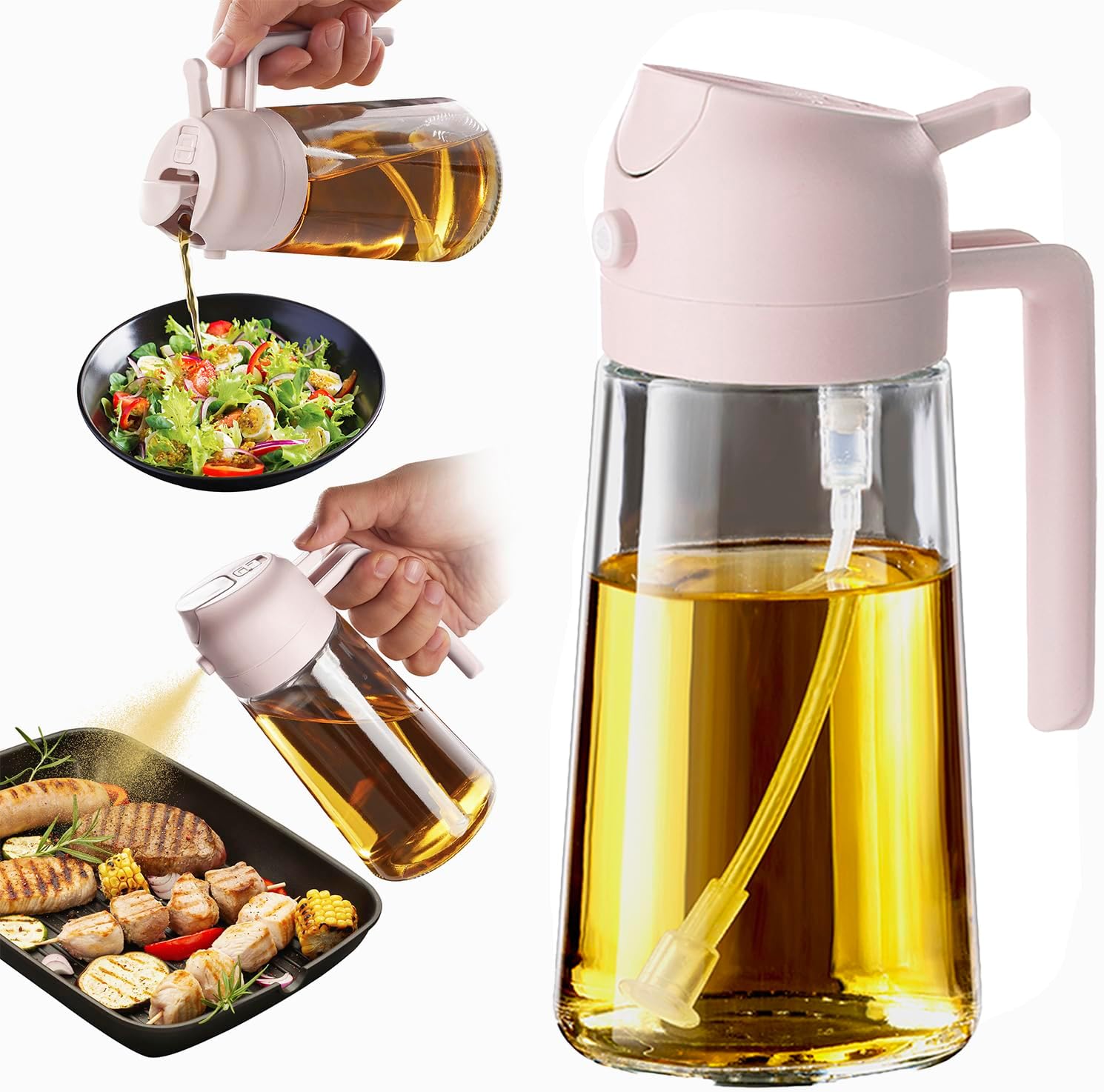 Healthy air fryer snacks with Zorli oil spray