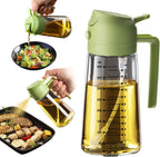 Healthy veggies misted with green Zorli bottle