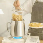 Odriva PureFry Frying Pot with reusable oil in the kitchen