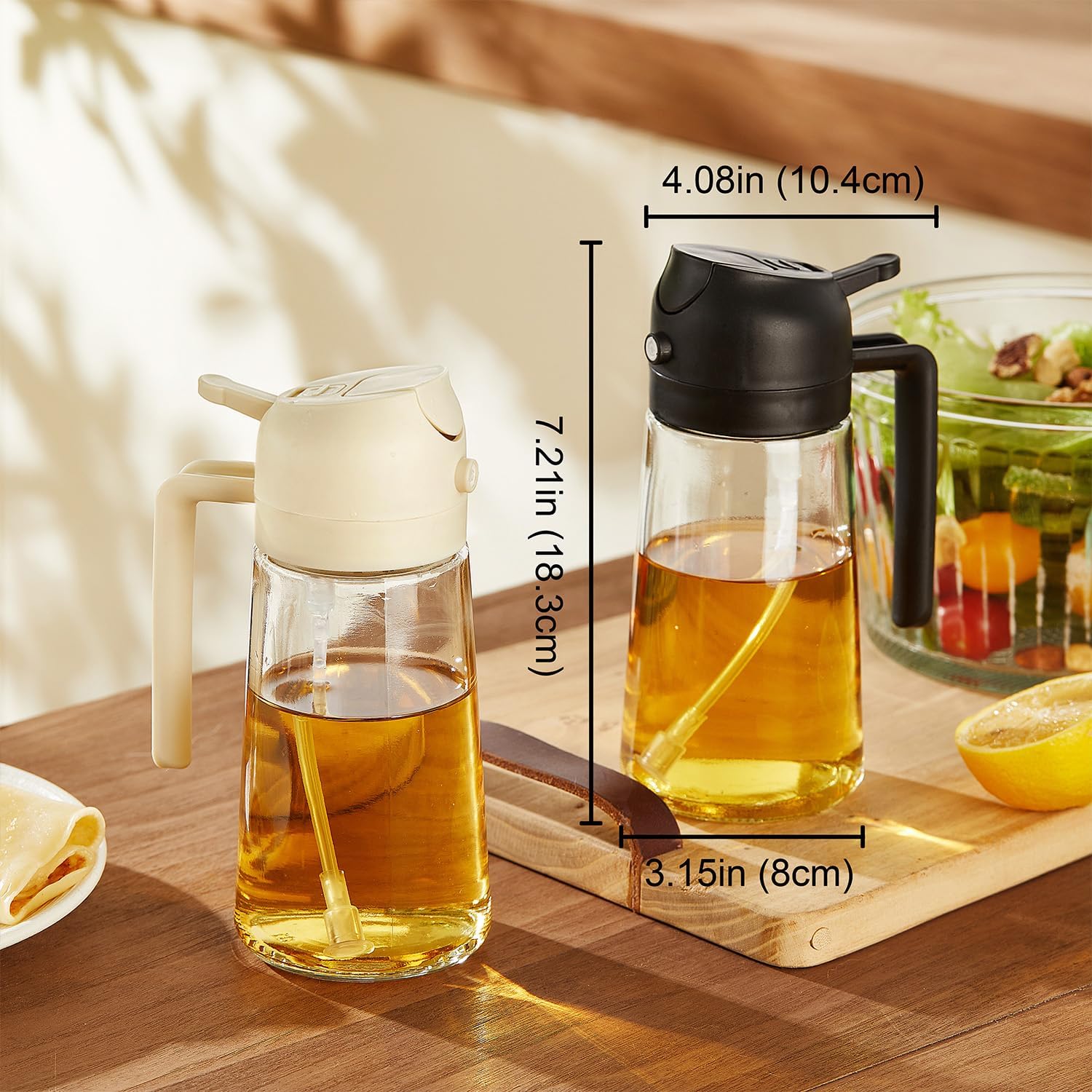 Peach Zorli sprayer bottle with cap closed